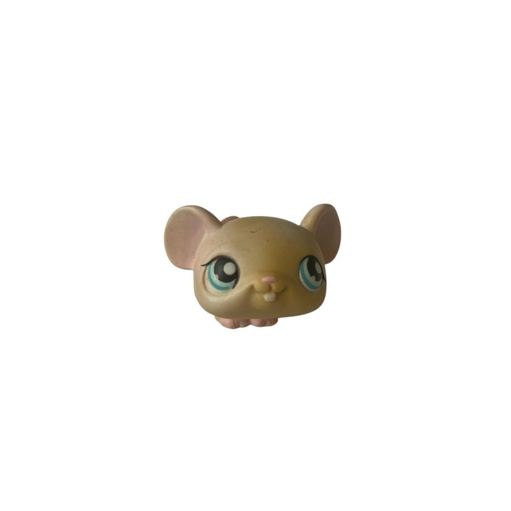 Littlest Pet Shop LPS Brown With White Spots Mouse #192 Hasbro
